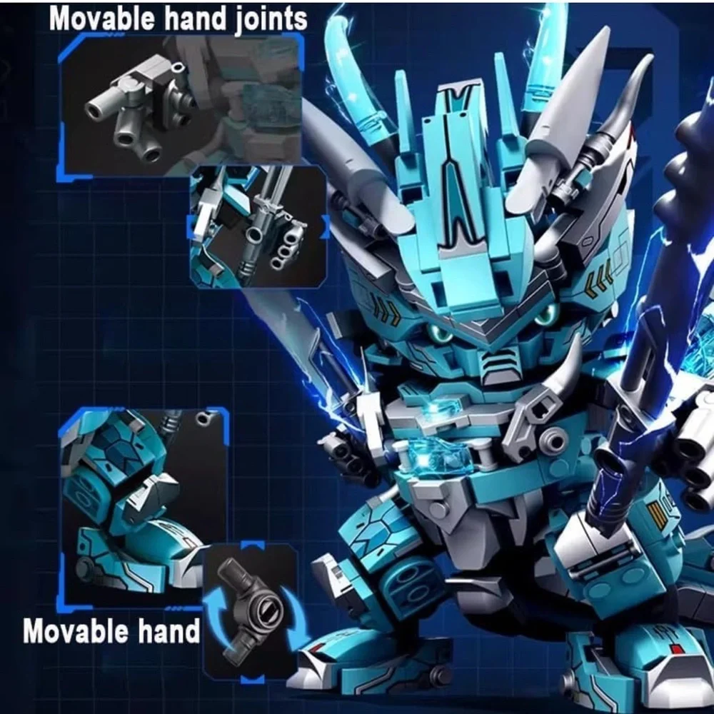 Dragon Mecha Transforming Mechanical Robot Dragon Model Building Block Set NEW